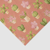 Wild Cactus Pattern Seidenpapier (Detail)