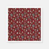 Wild Cactus Pattern Serviette (Vorderseite)