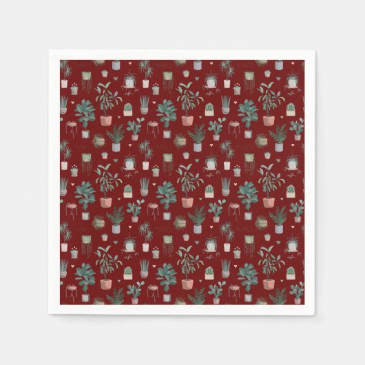 Wild Cactus Pattern Serviette (Vorderseite)