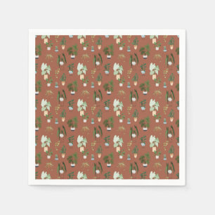 Wild Cactus Pattern Serviette