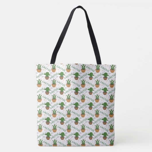 Wild Cactus Pattern Tasche (Vorderseite)