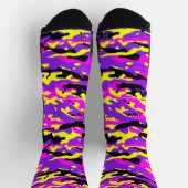 Wild Camouflage Lila Socken (Oben)