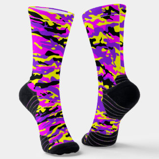 Wild Camouflage Lila Socken