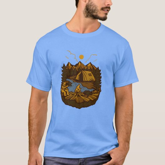 WILD CAMP Mädchen T-Shirt (Vorderseite)