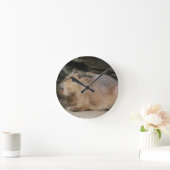 Wild Capybara Clock Runde Wanduhr (Zuhause)