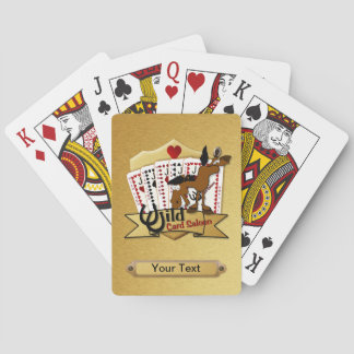Wild Card Saloon Deck Spielkarten