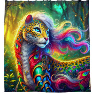 Wild Cat Art Duschvorhang