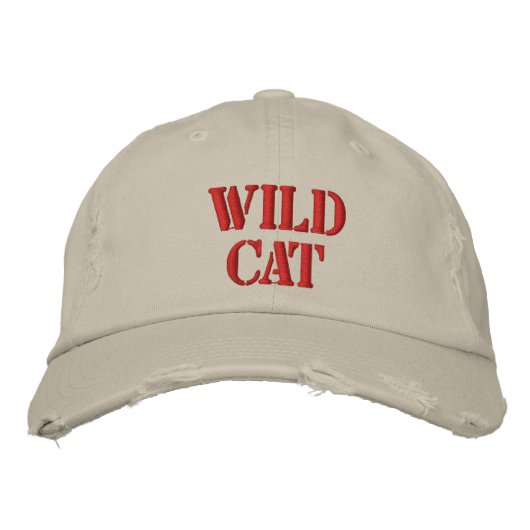 WILD CAT BESTICKTE KAPPE (Vorderseite)