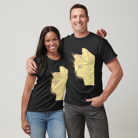 Wild Cat Black T - Shirt (Unisex)