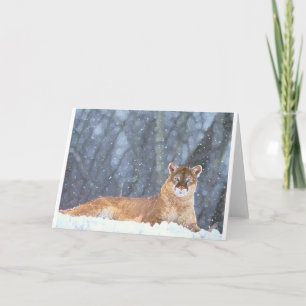 WILD CAT FREEDOM DESTINY ZAZZLE FEIERTAGSKARTE