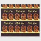 WILD CAT KITTEN GESCHENKPAPIER (Flach)