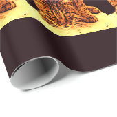 WILD CAT KITTEN GESCHENKPAPIER (Rolleneckpunkt)