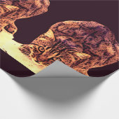 WILD CAT KITTEN GESCHENKPAPIER (Ecke)