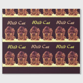 WILD CAT KITTEN GESCHENKPAPIER (Flach)