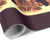 WILD CAT KITTEN GESCHENKPAPIER (Rolleneckpunkt)