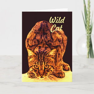 WILD CAT KITTEN KARTE