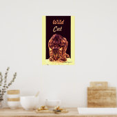 WILD CAT KITTEN POSTER (Küche)