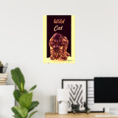 WILD CAT KITTEN POSTER (Heimbüro)