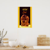 WILD CAT KITTEN POSTER (Küche)
