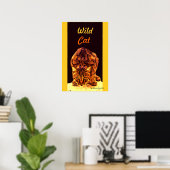 WILD CAT KITTEN POSTER (Heimbüro)