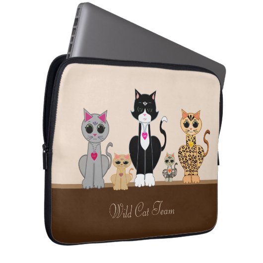 Wild Cat Team Laptopschutzhülle (Vorne Rechts)