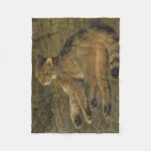 Wild Cat (von Rosa Bonheur) Fleecedecke (Vorderseite)