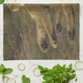 Wild Cat (von Rosa Bonheur) Geschirrtuch (Gefaltet)