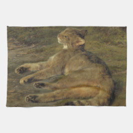 Wild Cat (von Rosa Bonheur) Geschirrtuch