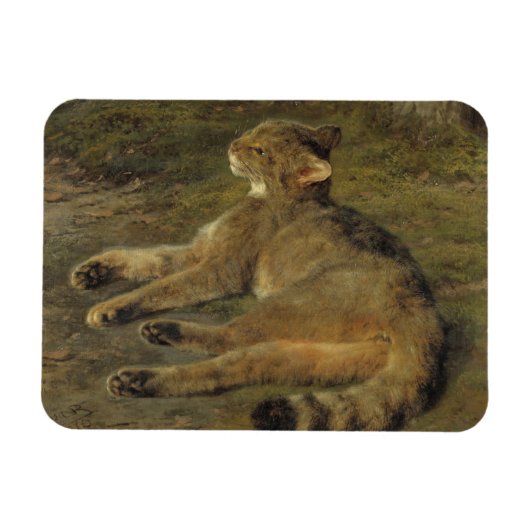 Wild Cat (von Rosa Bonheur) Magnet (Horizontal)