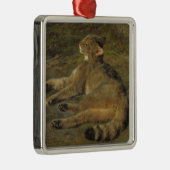 Wild Cat (von Rosa Bonheur) Ornament Aus Metall (Rechts)