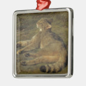 Wild Cat (von Rosa Bonheur) Ornament Aus Metall (Links)