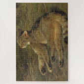 Wild Cat (von Rosa Bonheur) Puzzle (Vertikal)