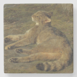 Wild Cat (von Rosa Bonheur) Steinuntersetzer