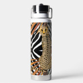 Wild Cheetah - African Wildlife Water Bottle Trinkflasche (Hinten)