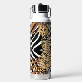 Wild Cheetah - Afrikanische Tierwelt-Wasserflasche Trinkflasche