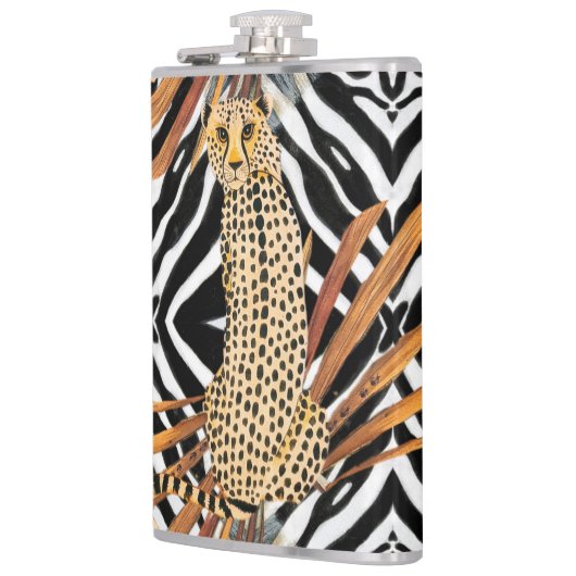 Wild Cheetah Flachmann (Links)