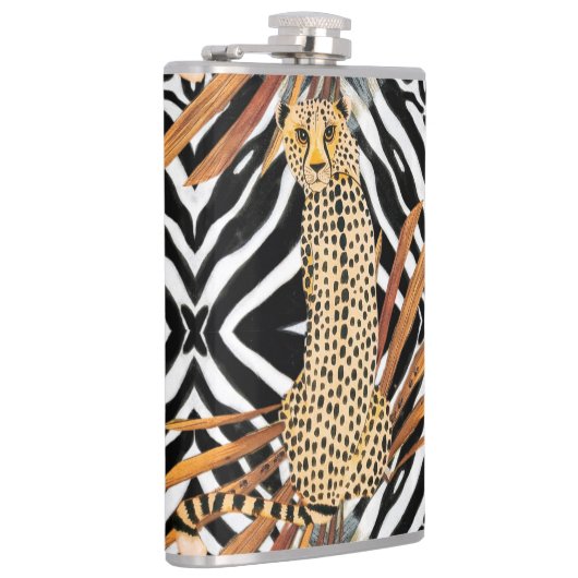 Wild Cheetah  Flachmann (Rechts)