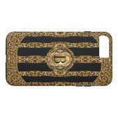 Wild Cheetah Monogram Case-Mate iPhone Hülle (Rückseite (Horizontal))