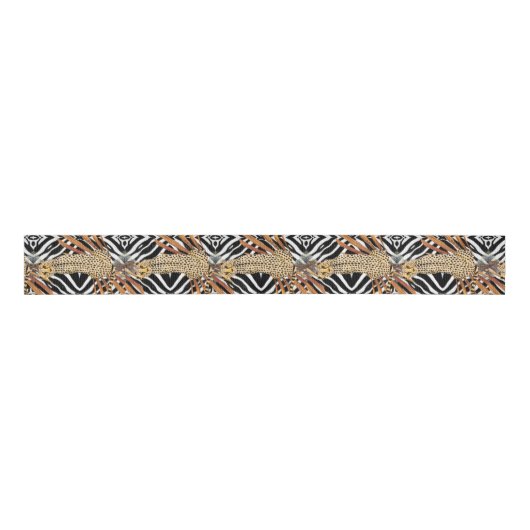 Wild Cheetah Wrapping Paper Ripsband (Vorderseite)