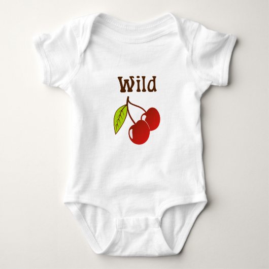 Wild Cherries Baby Strampler (Vorderseite)