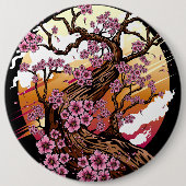 Wild Cherry Blossom Button (Vorderseite)
