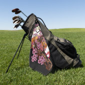 Wild Cherry Blossom Golfhandtuch (Gras)