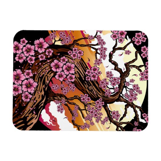 Wild Cherry Blossom Magnet (Horizontal)