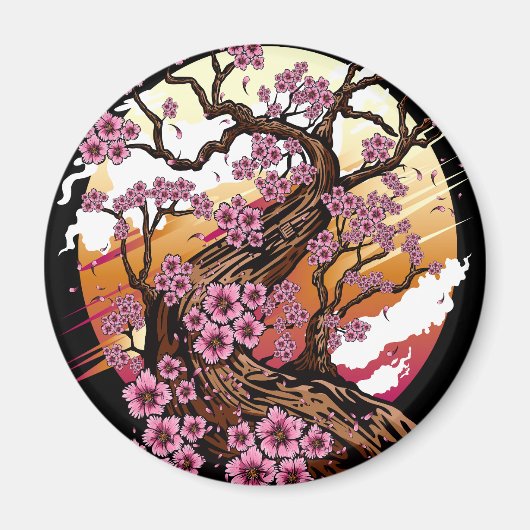 Wild Cherry Blossom Magnet (Vorne)