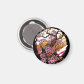Wild Cherry Blossom Magnet (Vorderseite/Rückseite)
