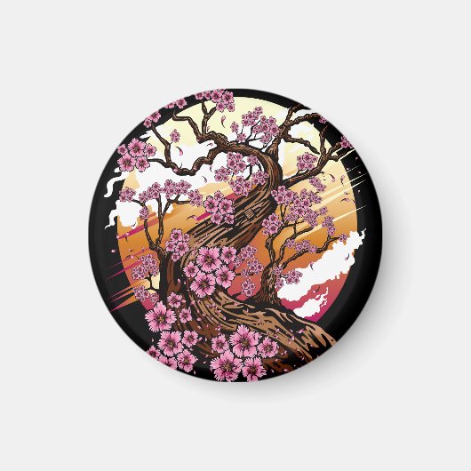 Wild Cherry Blossom Magnet (Vorne)