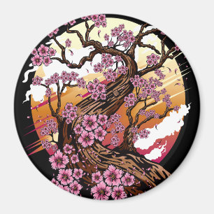 Wild Cherry Blossom Magnet