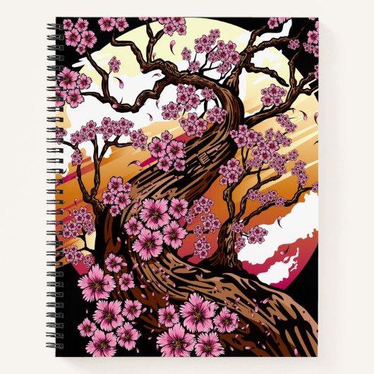 Wild Cherry Blossom Notizblock (Vorderseite)