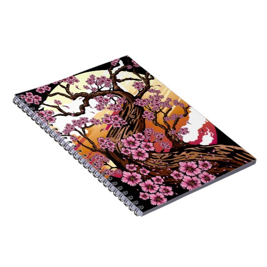 Wild Cherry Blossom Notizblock (Rechte Seite)