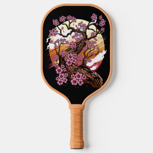 Wild Cherry Blossom Pickleball Schläger (Vorderseite)